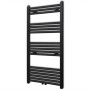 Black straight bathroom towel radiator 600 x 1160 mm by vidaXL, Radiators - Ref: Foro24-141908, Price: 109,94 €, Discount: %