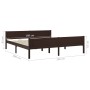 Estructura de cama madera maciza pino marrón oscuro 180x200 cm de vidaXL, Camas y somieres - Ref: Foro24-322122, Precio: 146,...