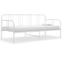 Estructura de sofá cama de metal blanco 90x200 cm de vidaXL, Camas y somieres - Ref: Foro24-324750, Precio: 123,69 €, Descuen...