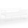 Estructura de sofá cama de metal blanco 90x200 cm de vidaXL, Camas y somieres - Ref: Foro24-324768, Precio: 108,46 €, Descuen...