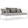 Estructura de sofá cama de metal blanco 90x200 cm de vidaXL, Camas y somieres - Ref: Foro24-324750, Precio: 123,69 €, Descuen...