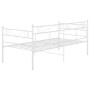 Estructura de sofá cama de metal blanco 90x200 cm de vidaXL, Camas y somieres - Ref: Foro24-324768, Precio: 108,46 €, Descuen...