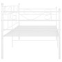 Estructura de sofá cama de metal blanco 90x200 cm de vidaXL, Camas y somieres - Ref: Foro24-324768, Precio: 108,46 €, Descuen...