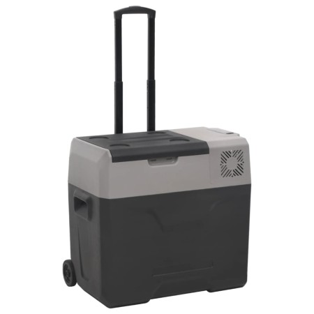 Nevera con ruedas y asa polipropileno negro y gris 30 L de vidaXL, Neveras - Ref: Foro24-51781, Precio: 244,35 €, Descuento: %