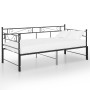 Black metal removable sofa bed frame 90x200 cm by vidaXL, Beds and slatted bases - Ref: Foro24-324770, Price: 162,78 €, Disco...