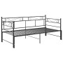 Black metal removable sofa bed frame 90x200 cm by vidaXL, Beds and slatted bases - Ref: Foro24-324770, Price: 162,78 €, Disco...