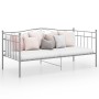 Estructura de sofá cama metal gris 90x200 cm de vidaXL, Camas y somieres - Ref: Foro24-324781, Precio: 129,76 €, Descuento: %