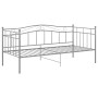 Estructura de sofá cama metal gris 90x200 cm de vidaXL, Camas y somieres - Ref: Foro24-324781, Precio: 129,76 €, Descuento: %