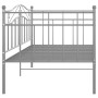 Estructura de sofá cama metal gris 90x200 cm de vidaXL, Camas y somieres - Ref: Foro24-324781, Precio: 129,76 €, Descuento: %