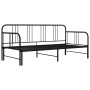 Estructura de sofá cama extraíble metal negro 90x200 cm de vidaXL, Camas y somieres - Ref: Foro24-324752, Precio: 161,00 €, D...