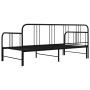 Estructura de sofá cama extraíble metal negro 90x200 cm de vidaXL, Camas y somieres - Ref: Foro24-324752, Precio: 161,00 €, D...