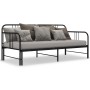 Estructura de sofá cama extraíble metal negro 90x200 cm de vidaXL, Camas y somieres - Ref: Foro24-324752, Precio: 161,00 €, D...