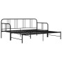 Estructura de sofá cama extraíble metal negro 90x200 cm de vidaXL, Camas y somieres - Ref: Foro24-324752, Precio: 161,00 €, D...