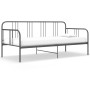 Graues Metall-Schlafsofagestell 90x200 cm von vidaXL, Betten und Lattenroste - Ref: Foro24-324751, Preis: 116,70 €, Rabatt: %