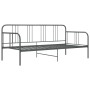 Estructura de sofá cama de metal gris 90x200 cm de vidaXL, Camas y somieres - Ref: Foro24-324751, Precio: 116,22 €, Descuento: %