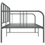 Estructura de sofá cama de metal gris 90x200 cm de vidaXL, Camas y somieres - Ref: Foro24-324751, Precio: 116,22 €, Descuento: %