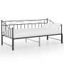 Black metal removable sofa bed frame 90x200 cm by vidaXL, Beds and slatted bases - Ref: Foro24-324776, Price: 179,62 €, Disco...