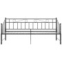 Black metal removable sofa bed frame 90x200 cm by vidaXL, Beds and slatted bases - Ref: Foro24-324776, Price: 179,62 €, Disco...