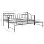 Estructura de sofá cama extraíble de metal negro 90x200 cm de vidaXL, Camas y somieres - Ref: Foro24-324776, Precio: 179,62 €...