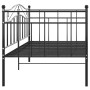 Black metal sofa bed frame 90x200 cm by vidaXL, Beds and slatted bases - Ref: Foro24-324779, Price: 146,19 €, Discount: %