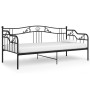 Black metal sofa bed frame 90x200 cm by vidaXL, Beds and slatted bases - Ref: Foro24-324761, Price: 147,99 €, Discount: %