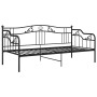 Black metal sofa bed frame 90x200 cm by vidaXL, Beds and slatted bases - Ref: Foro24-324761, Price: 147,99 €, Discount: %