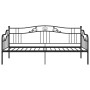 Black metal sofa bed frame 90x200 cm by vidaXL, Beds and slatted bases - Ref: Foro24-324761, Price: 147,99 €, Discount: %