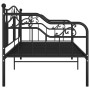 Black metal sofa bed frame 90x200 cm by vidaXL, Beds and slatted bases - Ref: Foro24-324761, Price: 147,99 €, Discount: %