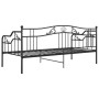 Estructura de sofá cama de metal negro 90x200 cm de vidaXL, Camas y somieres - Ref: Foro24-324761, Precio: 146,86 €, Descuent...