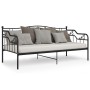 Estructura de sofá cama de metal negro 90x200 cm de vidaXL, Camas y somieres - Ref: Foro24-324761, Precio: 146,86 €, Descuent...