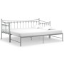 Estructura de sofá cama extraíble de metal gris 90x200 cm de vidaXL, Camas y somieres - Ref: Foro24-324760, Precio: 167,44 €,...