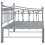 Estructura de sofá cama extraíble de metal gris 90x200 cm de vidaXL, Camas y somieres - Ref: Foro24-324760, Precio: 167,44 €,...