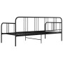 Estructura de sofá cama de metal negro 90x200 cm de vidaXL, Camas y somieres - Ref: Foro24-324749, Precio: 123,69 €, Descuent...