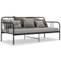 Estructura de sofá cama de metal negro 90x200 cm de vidaXL, Camas y somieres - Ref: Foro24-324749, Precio: 123,69 €, Descuent...