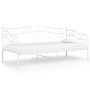 Estructura de sofá cama de metal blanco 90x200 cm de vidaXL, Camas y somieres - Ref: Foro24-324762, Precio: 140,59 €, Descuen...