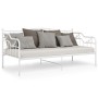 Estructura de sofá cama de metal blanco 90x200 cm de vidaXL, Camas y somieres - Ref: Foro24-324762, Precio: 140,59 €, Descuen...