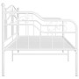 Estructura de sofá cama de metal blanco 90x200 cm de vidaXL, Camas y somieres - Ref: Foro24-324762, Precio: 140,59 €, Descuen...