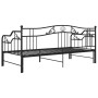 Estructura de sofá cama extraíble de metal negro 90x200 cm de vidaXL, Camas y somieres - Ref: Foro24-324764, Precio: 184,80 €...