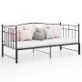 Estructura de sofá cama extraíble de metal negro 90x200 cm de vidaXL, Camas y somieres - Ref: Foro24-324782, Precio: 185,98 €...