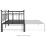 Estructura de sofá cama extraíble de metal negro 90x200 cm de vidaXL, Camas y somieres - Ref: Foro24-324782, Precio: 185,98 €...