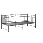 Estructura de sofá cama extraíble de metal negro 90x200 cm de vidaXL, Camas y somieres - Ref: Foro24-324782, Precio: 185,98 €...