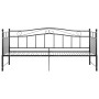 Estructura de sofá cama extraíble de metal negro 90x200 cm de vidaXL, Camas y somieres - Ref: Foro24-324782, Precio: 185,98 €...