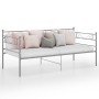 Estructura de sofá cama de metal gris 90x200 cm de vidaXL, Camas y somieres - Ref: Foro24-324769, Precio: 108,46 €, Descuento: %