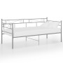 Estructura de sofá cama de metal gris 90x200 cm de vidaXL, Camas y somieres - Ref: Foro24-324769, Precio: 108,46 €, Descuento: %