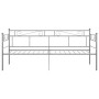 Estructura de sofá cama de metal gris 90x200 cm de vidaXL, Camas y somieres - Ref: Foro24-324769, Precio: 108,46 €, Descuento: %