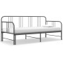 Estructura de sofá cama extraíble de metal gris 90x200 cm de vidaXL, Camas y somieres - Ref: Foro24-324754, Precio: 156,05 €,...