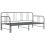 Estructura de sofá cama extraíble de metal gris 90x200 cm de vidaXL, Camas y somieres - Ref: Foro24-324754, Precio: 156,05 €,...