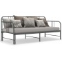 Estructura de sofá cama extraíble de metal gris 90x200 cm de vidaXL, Camas y somieres - Ref: Foro24-324754, Precio: 156,05 €,...