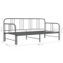 Estructura de sofá cama extraíble de metal gris 90x200 cm de vidaXL, Camas y somieres - Ref: Foro24-324754, Precio: 156,05 €,...