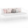 Estructura de sofá cama de metal blanco 90x200 cm de vidaXL, Camas y somieres - Ref: Foro24-324774, Precio: 157,01 €, Descuen...